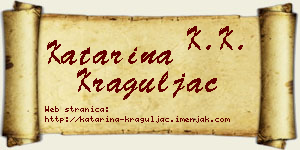 Katarina Kraguljac vizit kartica